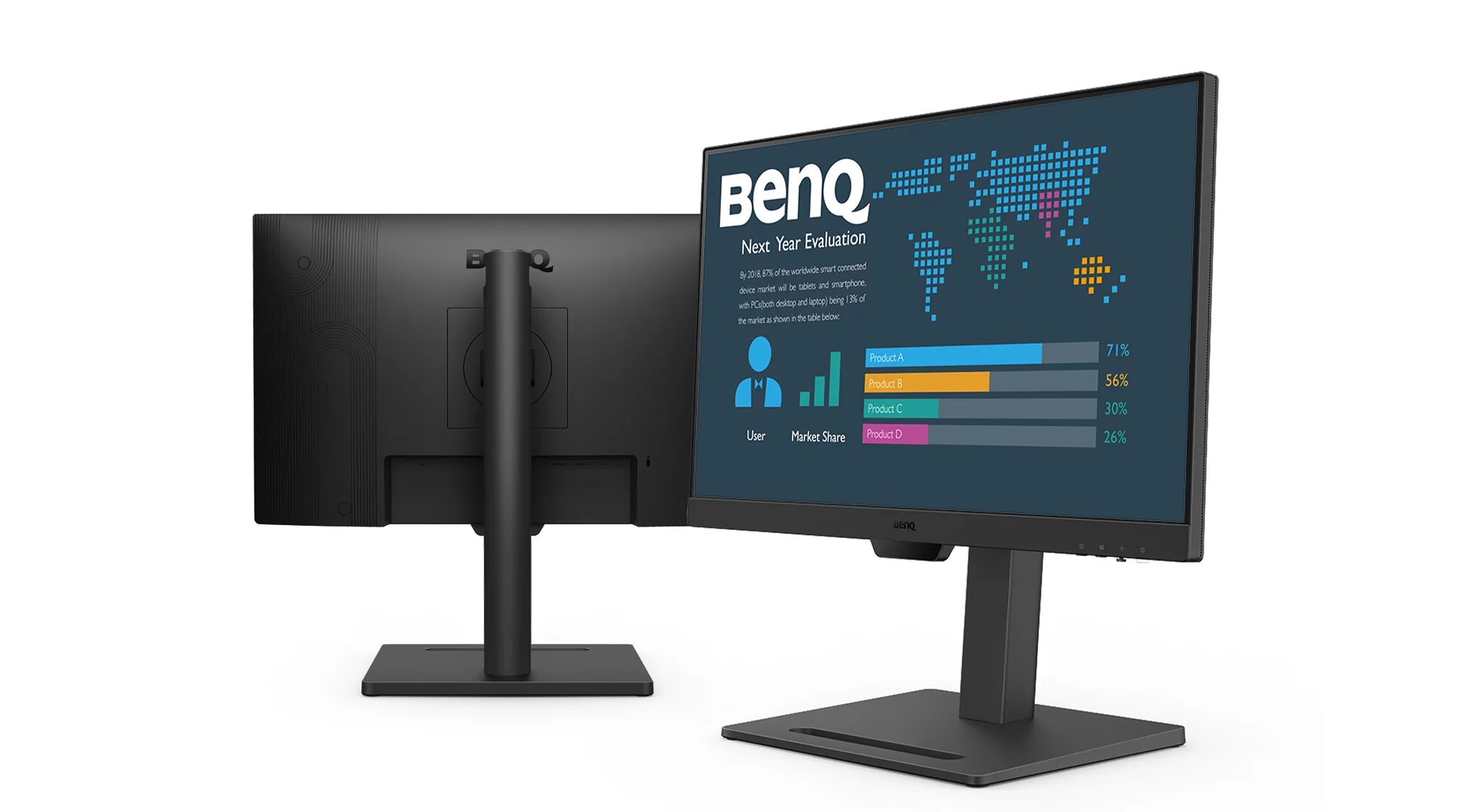 BenQ BL2490T 23.8吋 商務辦公智慧護眼螢幕 IPS 100Hz FHD 5ms 內置喇叭