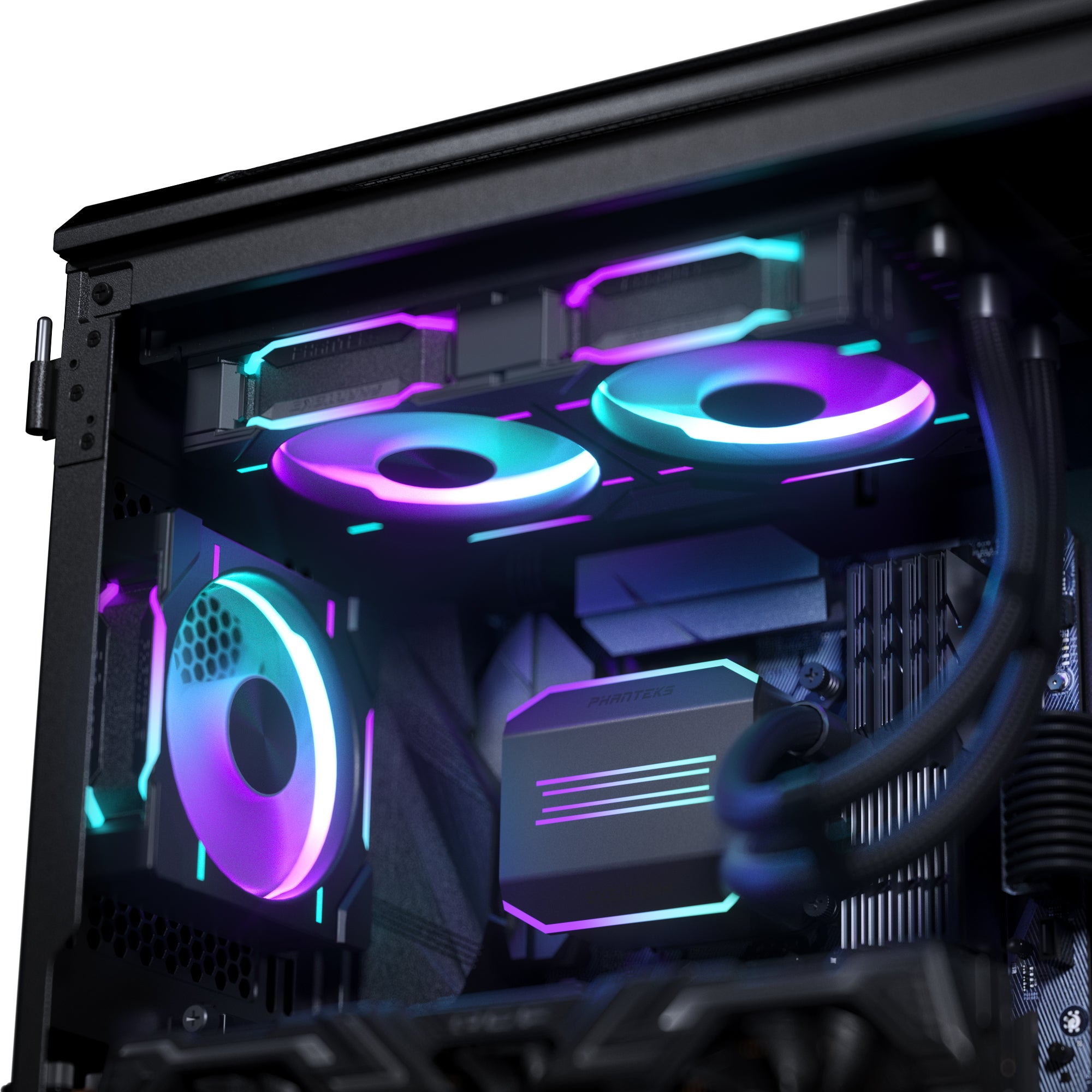 Phanteks Glacier One 240D30 D-RGB 240mm AIO LIQUID CPU COOLER 水冷 (黒/白)