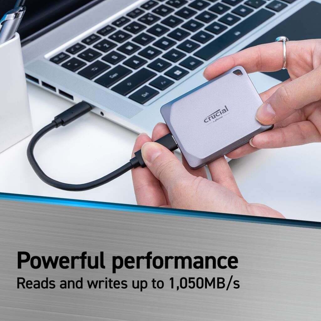 Crucial X9 Pro Portable SSD 外置儲存裝置 1,050MB/s