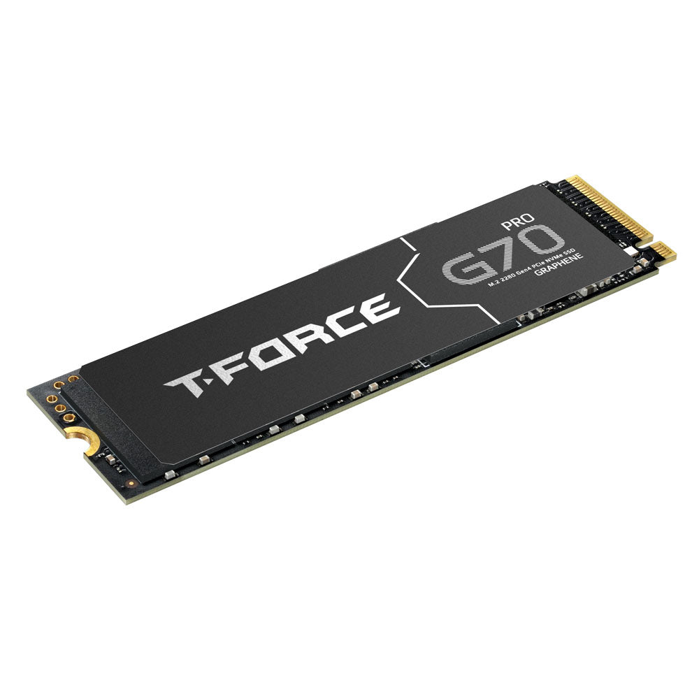 TEAMGROUP T-FORCE G70Pro M.2 PCIe 4.0 固态硬碟7,000MB/s 石墨烯散热片