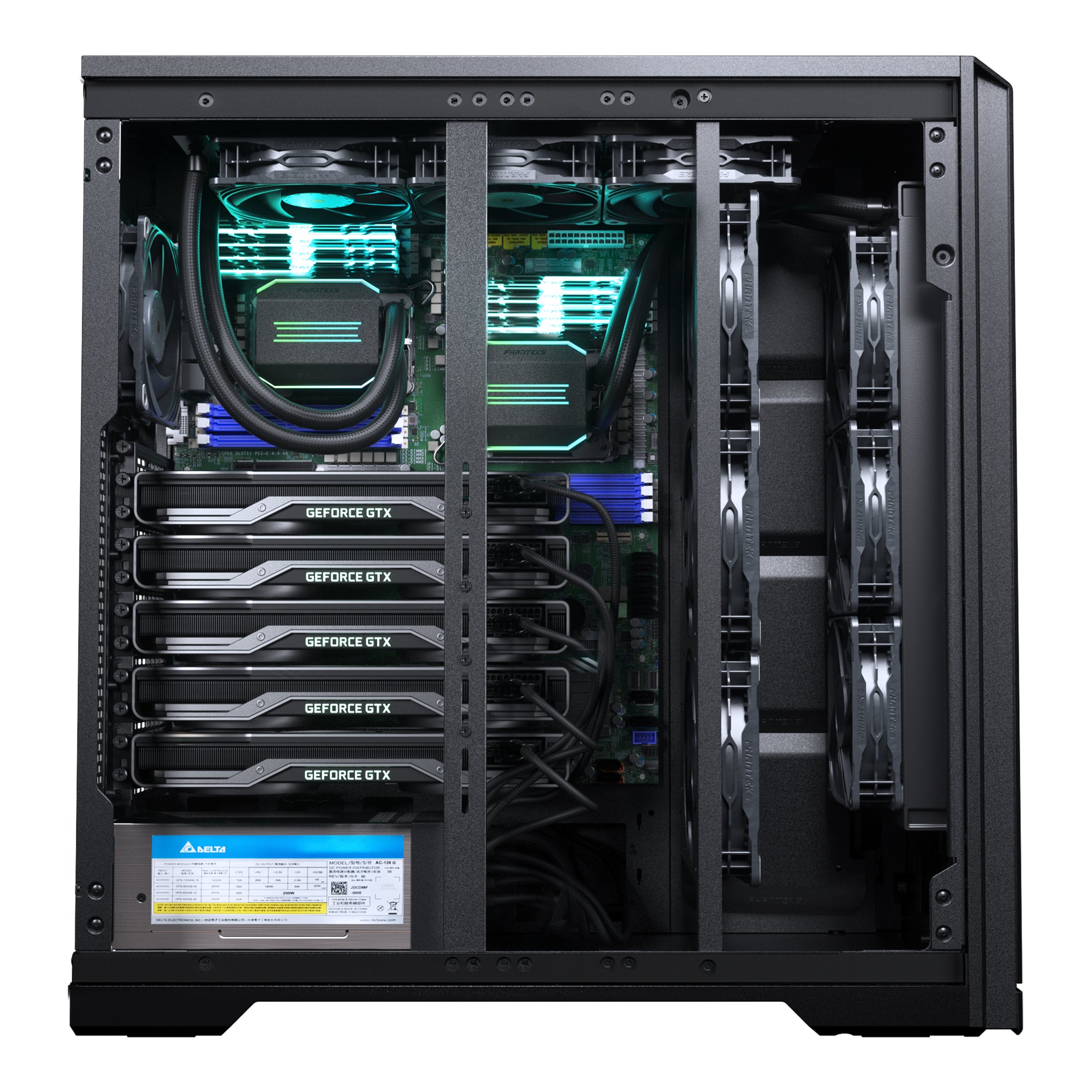 Phanteks Enthoo Pro 2 SERVER EDITION e-ATX Case 全塔機箱 Closed panel