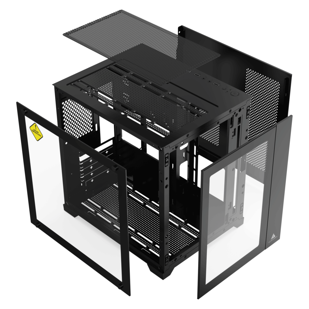 Acegeek Aquarium M345 Micro-ATX 機箱 - Black 黑色 (不含風扇)