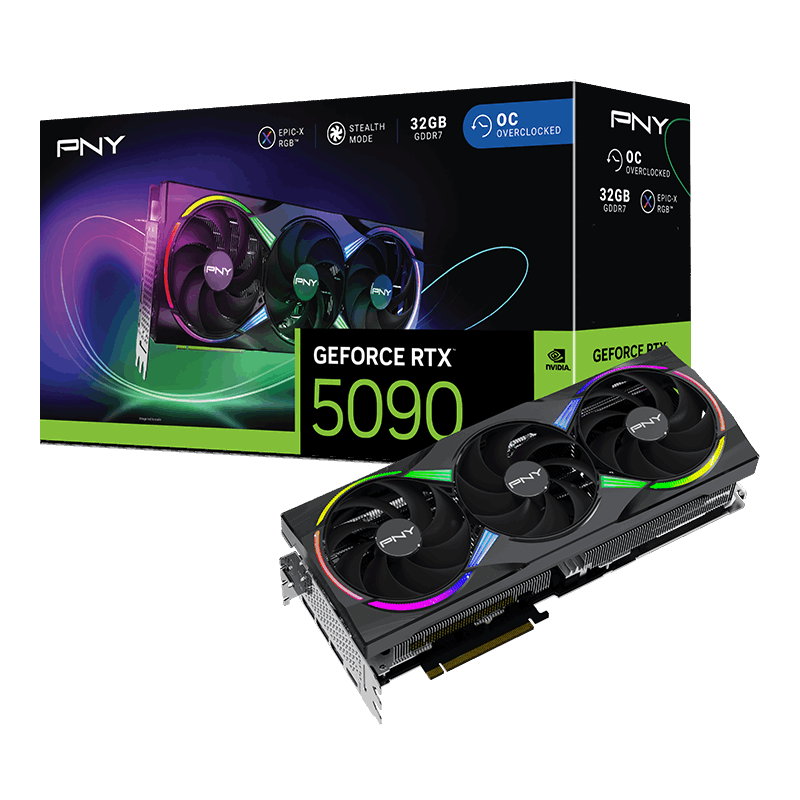 PNY GeForce RTX 5090 ARGB EPIC-X RGB OC 顯示卡