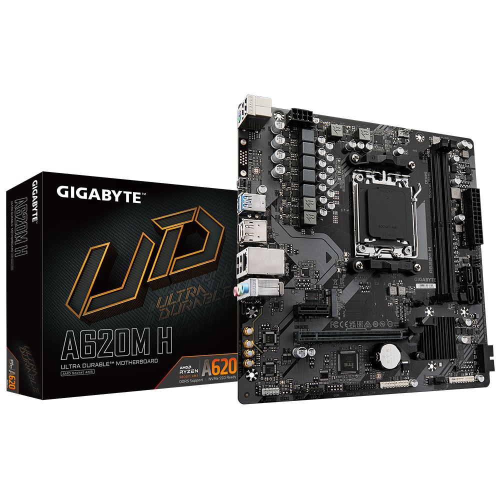 GIGABYTE 技嘉A620M H Micro-ATX 主机板(DDR5)