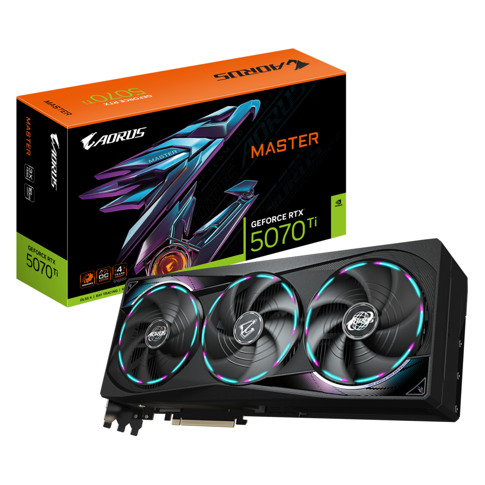 GIGABYTE 技喜 GeForce RTX 5070 Ti 16GB AORUS MASTER  顯示卡