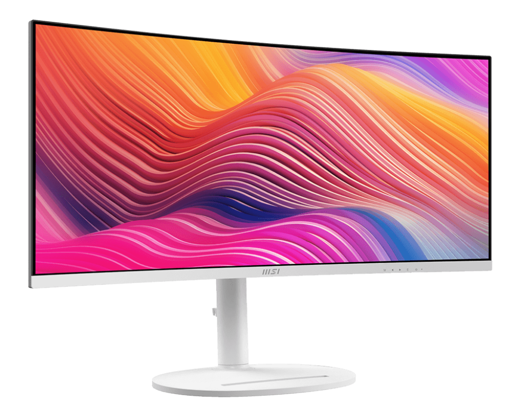 (内置喇叭) MSI 微星MD342CQP MONITOR 专业显示器34" UWQHD 120Hz VA 1500R Curved - 3440 x 1440 黑/白