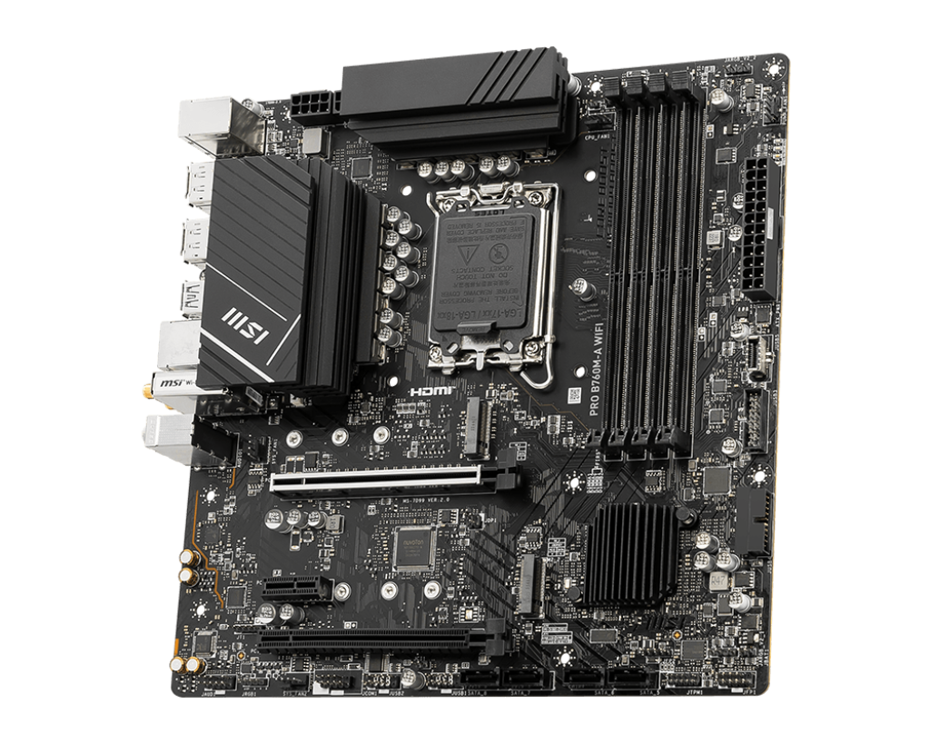 【電腦節限定】MSI 微星 PRO B760M-A WIFI Micro-ATX 主機板 (DDR5)