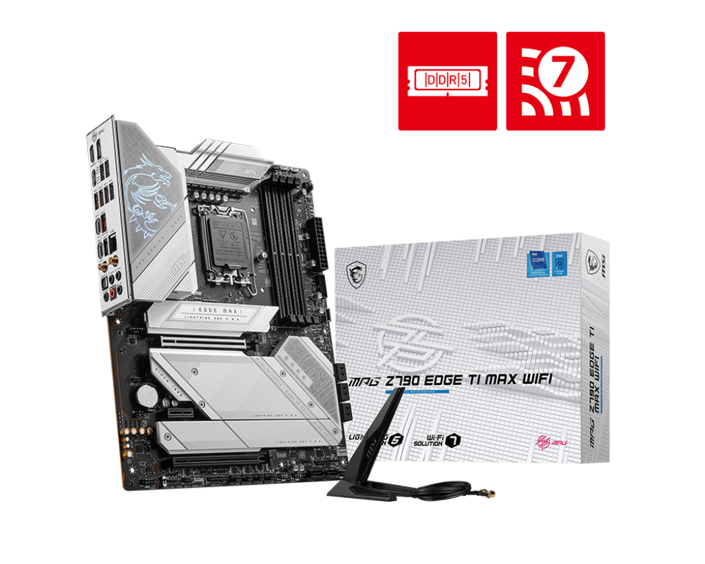 MSI 微星 MPG Z790 EDGE TI MAX WIFI ATX 白色主機板 (DDR5)