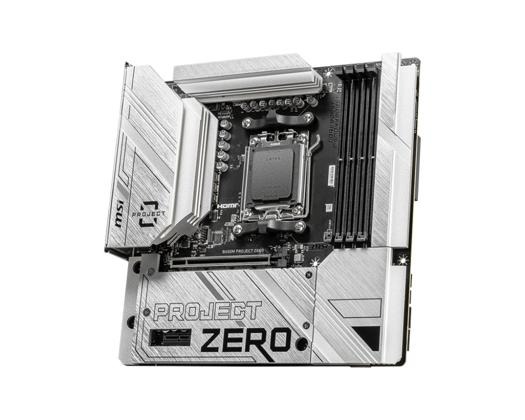 MSI 微星 B650M PROJECT ZERO MATX 白色背插主機板 (DDR5)