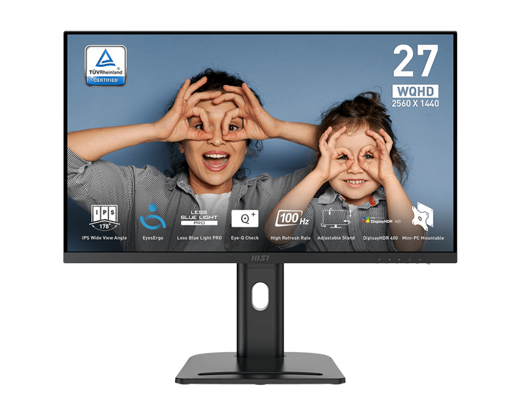 MSI 微星 PRO MP273QP E2 MONITOR 專業顯示器 27" QHD 100Hz IPS 内置喇叭 - 2560 x 1440