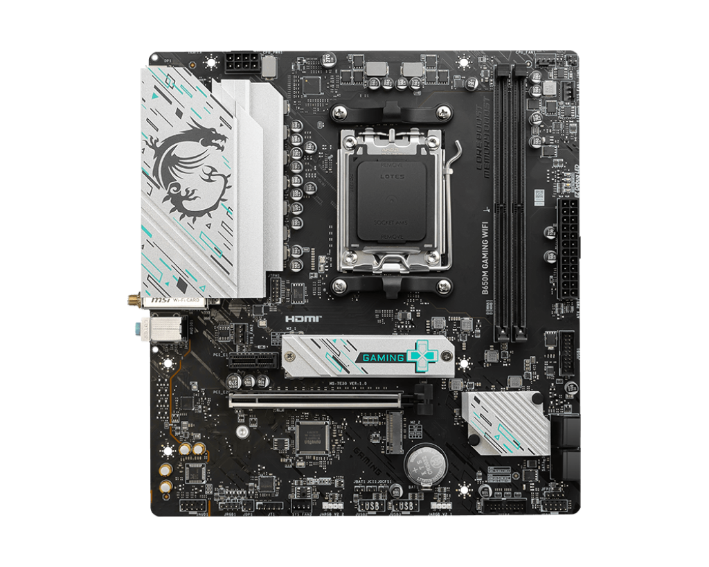 MSI 微星 B650M GAMING WIFI m-ATX 白色主機板 (DDR5)