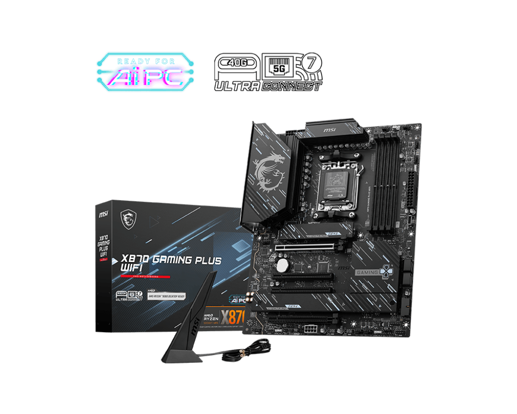 【情人节特惠】MSI 微星X870 GAMING PLUS WIFI ATX 主机板(DDR5) 