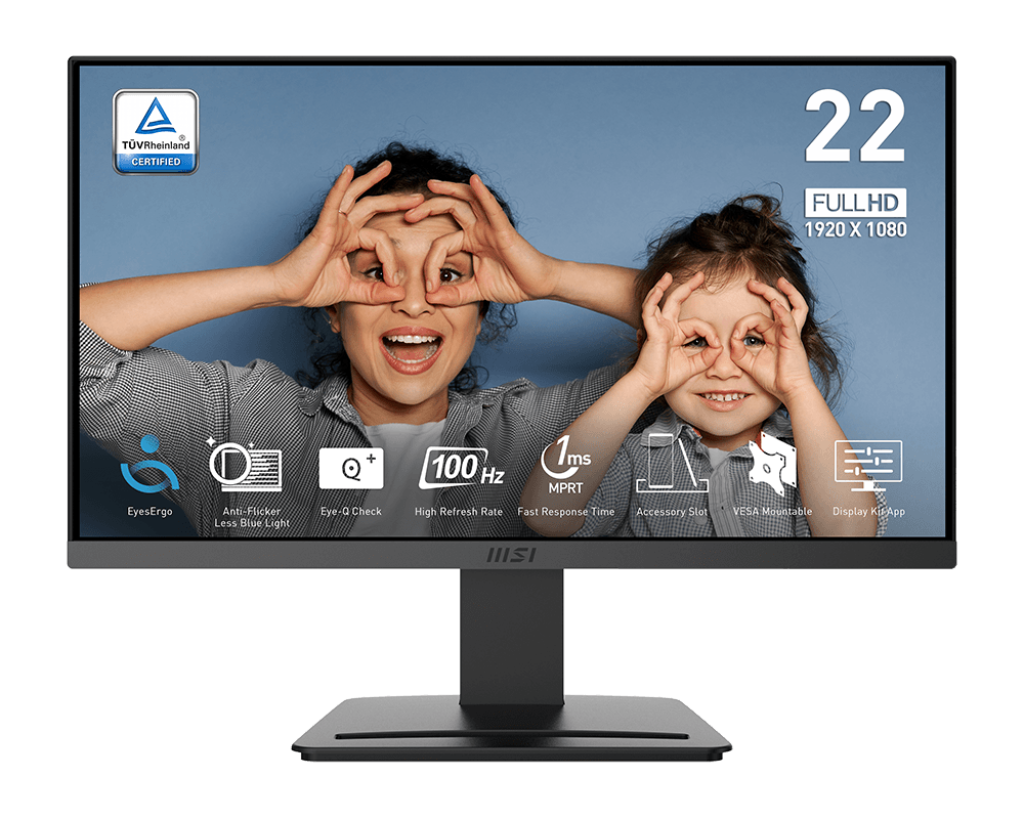 MSI 微星 PRO MP223 E2 MONITOR 專業護眼顯示器 (22 吋 100Hz 1ms MPRT Less Blue Light) - 1920 x 1080