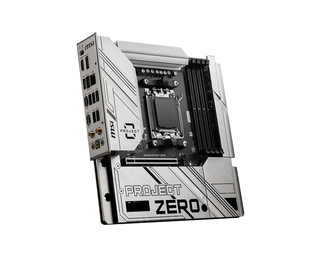 MSI 微星 B650M PROJECT ZERO MATX 白色背插主機板 (DDR5)