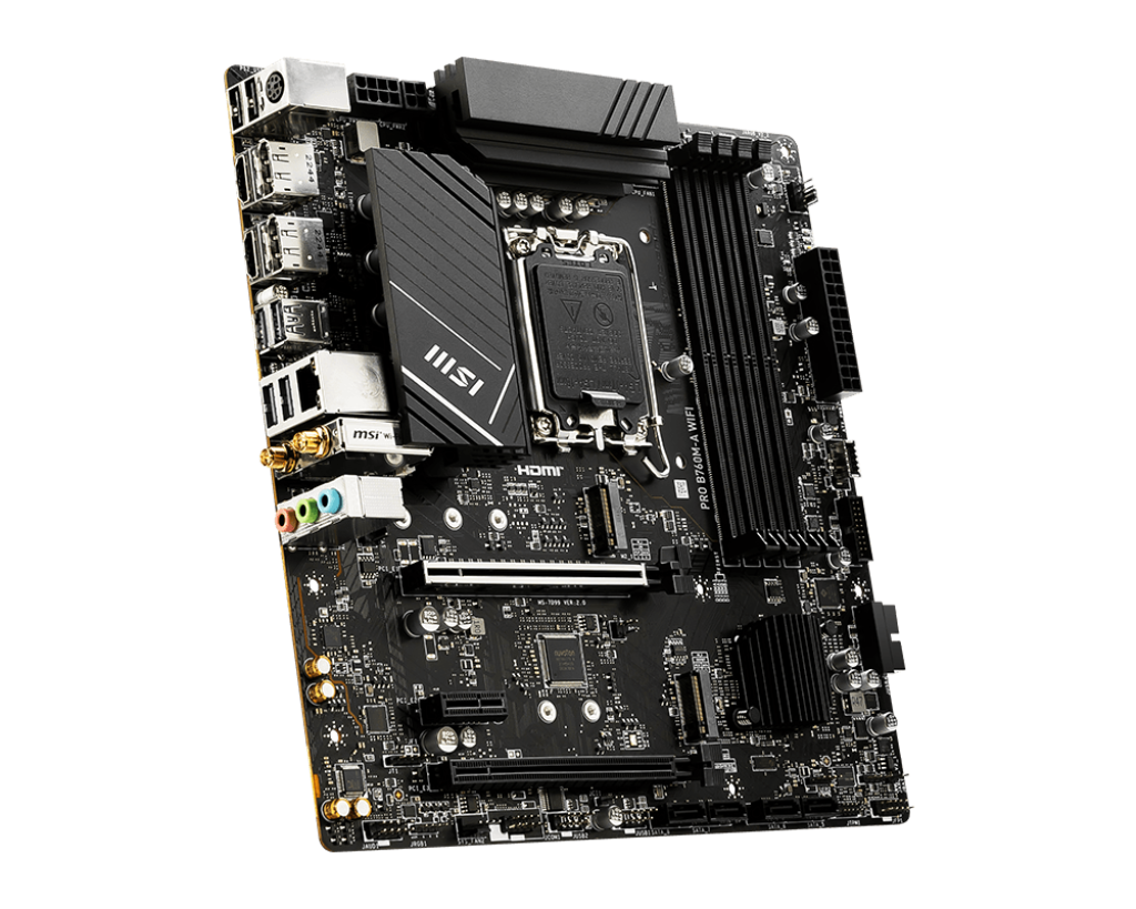 【電腦節限定】MSI 微星 PRO B760M-A WIFI Micro-ATX 主機板 (DDR5)