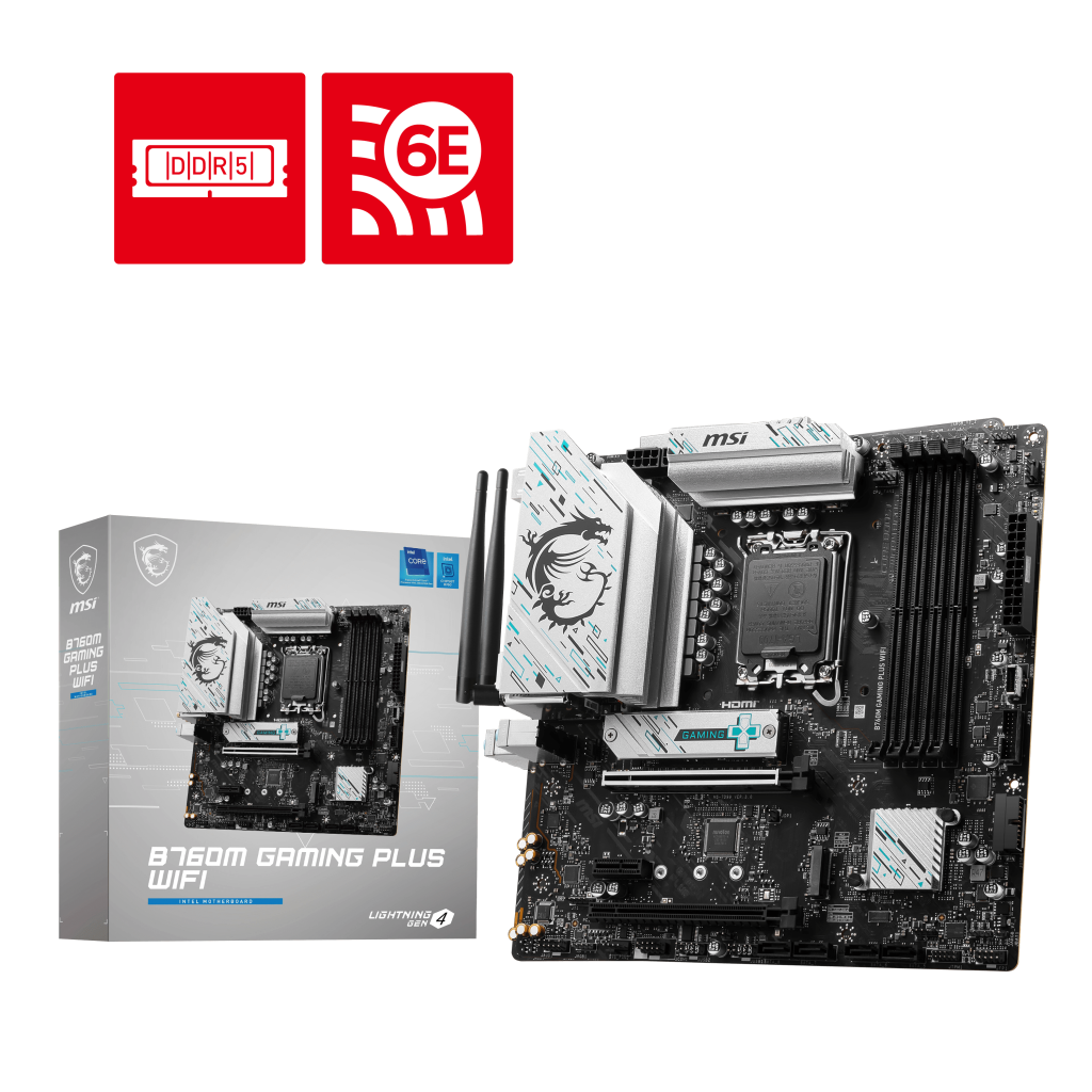 MSI 微星B760 GAMING PLUS WIFI ATX 主机板(DDR5) 