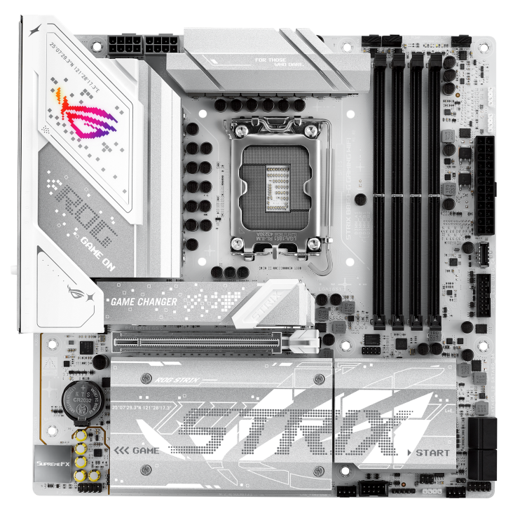 ASUS ROG STRIX B860-G GAMING WIFI MATX 白色主機板