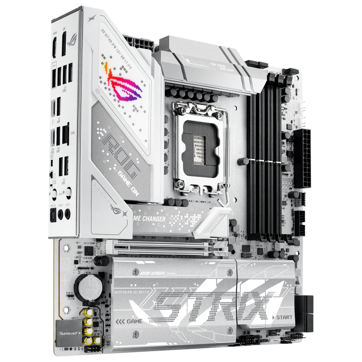 ASUS ROG STRIX B860-G GAMING WIFI MATX 白色主機板