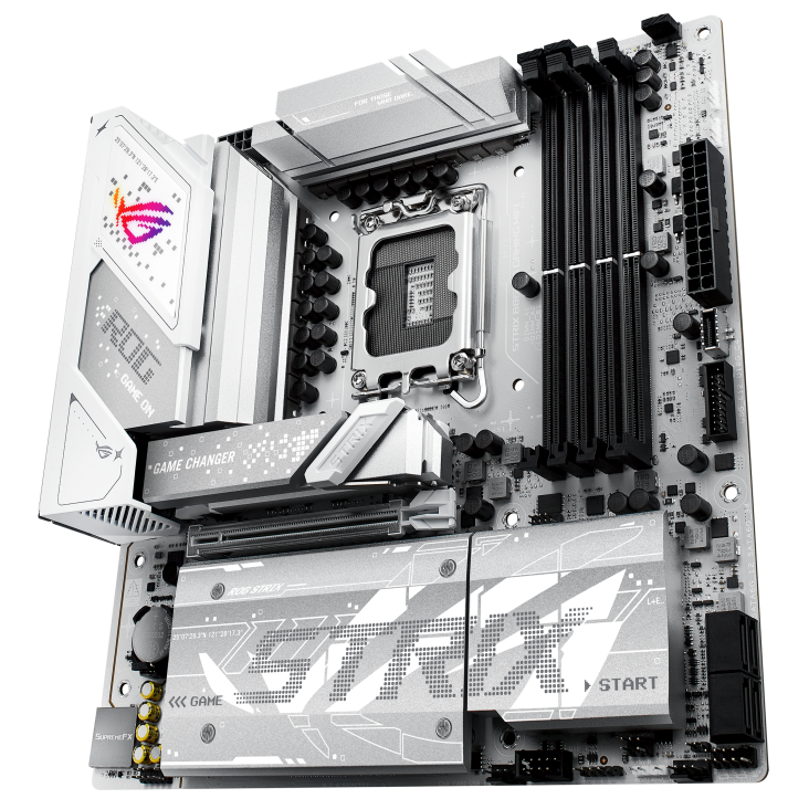 ASUS ROG STRIX B860-G GAMING WIFI MATX 白色主機板