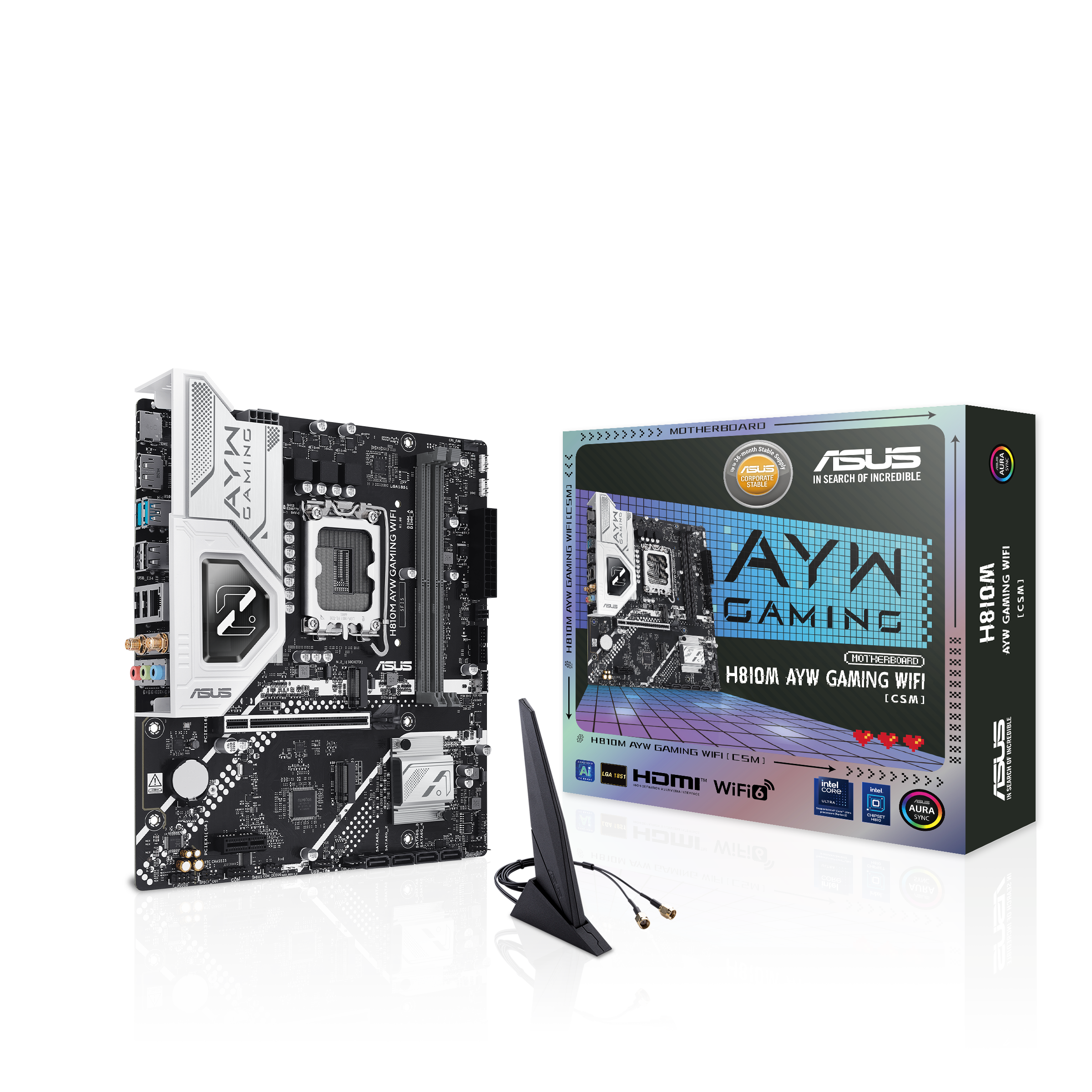 ASUS 华硕H810M AYW GAMING WIFI-CSM MATX 主机板