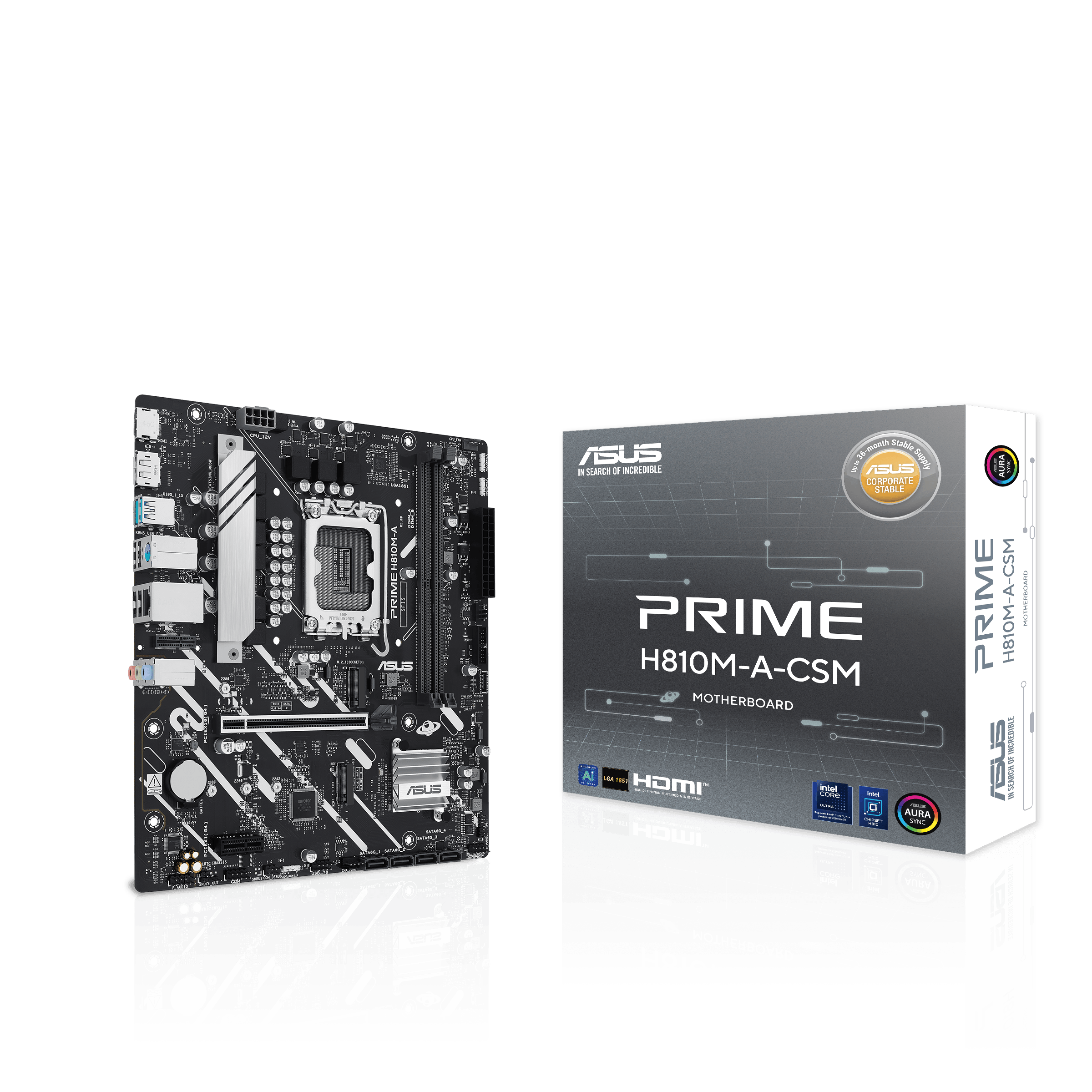 ASUS 华硕PRIME H810M-A-CSM MATX 主机板