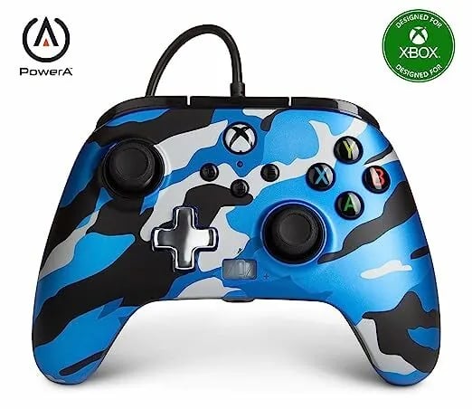 Microsoft Xbox Power A ENWIRED CONTROLLER 有线控制器(粉红/蓝/迷彩蓝/迷彩红/超音鼠)