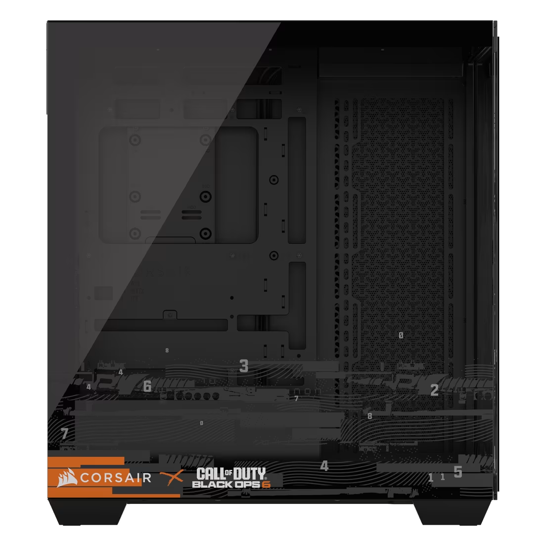 【支援背插底板】 Corsair 3500X CALL OF DUTY® BLACK OPS 6 EDITION 無中柱全景玻璃 ATX 機箱  (不含風扇)