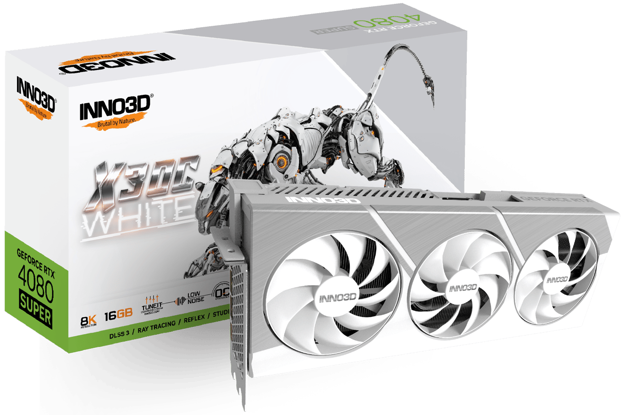 INNO3D GeForce RTX 4080 Super X3 OC 顯示卡 16G White