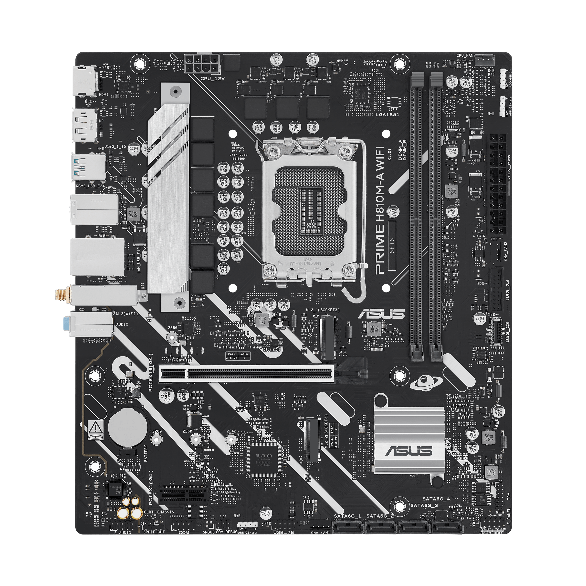 ASUS 华硕PRIME H810M-A WIFI-CSM MATX 主机板