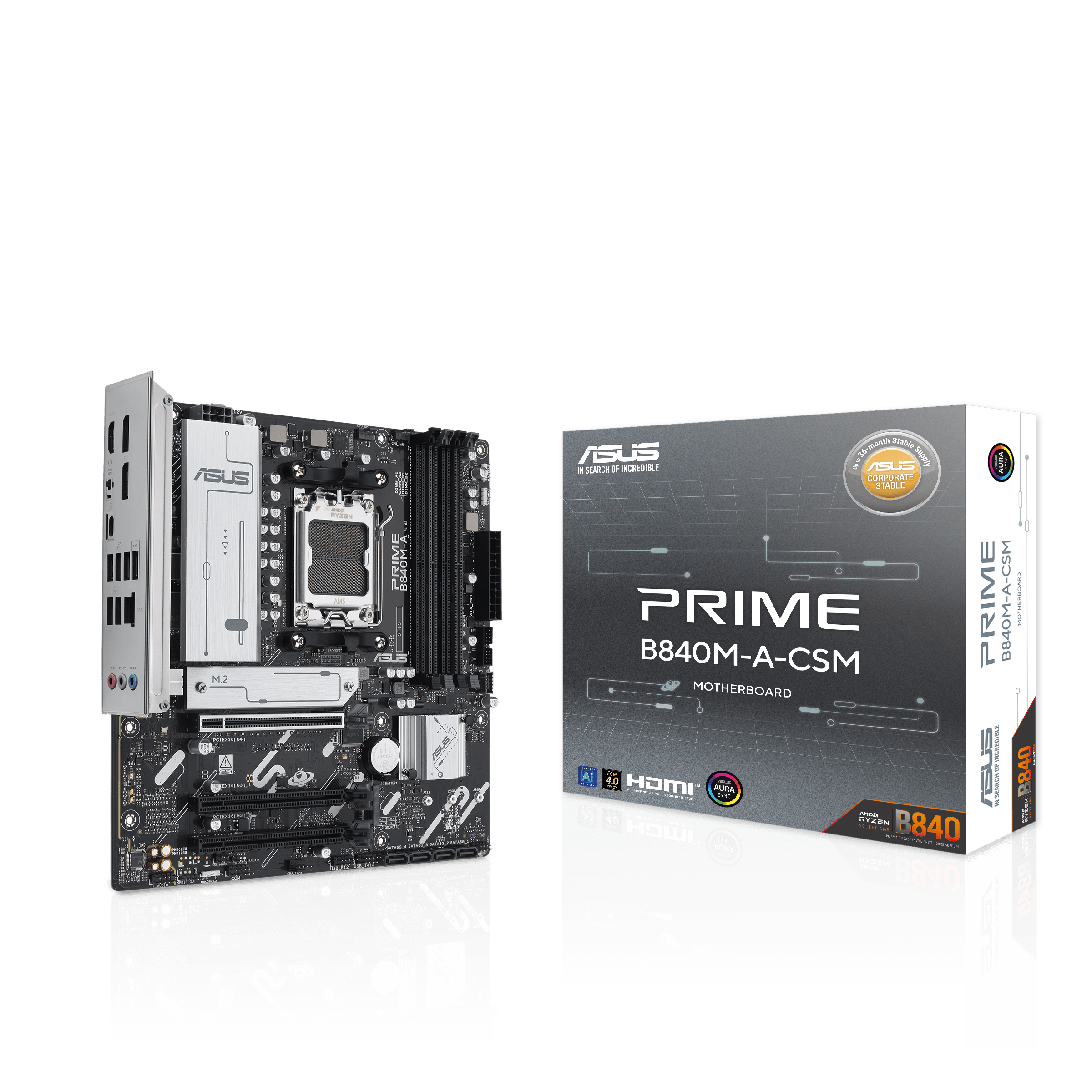 ASUS PRIME B840M-A-CSM MATX 主機底板