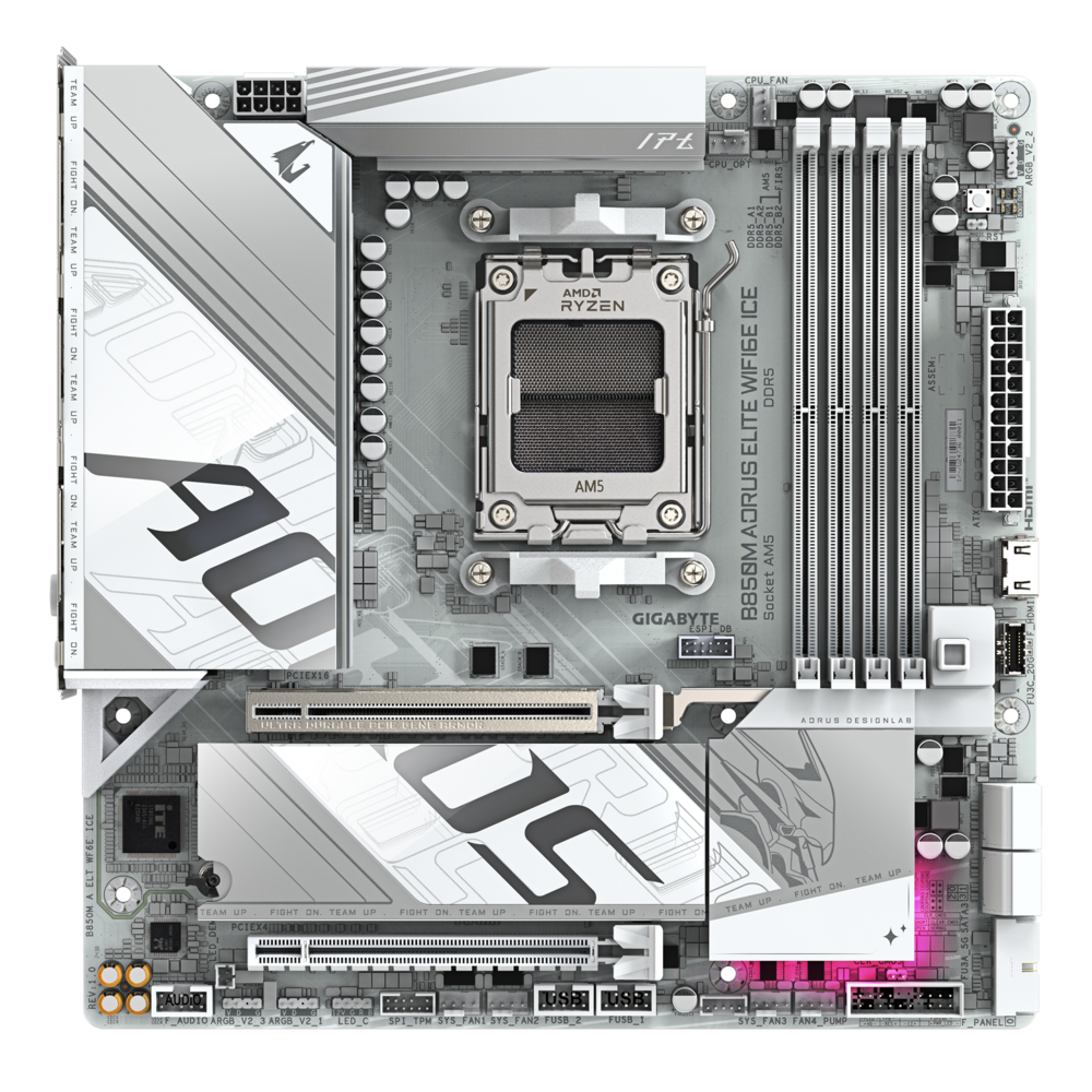 Gigabyte B850M AORUS ELITE WIFI6E ICE MATX 主機底板