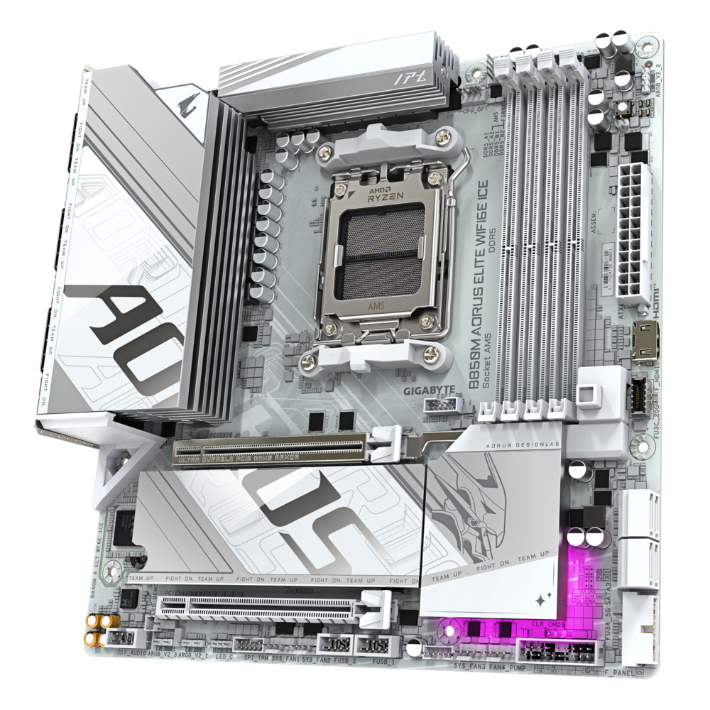 Gigabyte 技嘉 B850M AORUS ELITE WIFI6E ICE MATX 主機底板