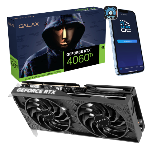 GALAX 1-Click OC GeForce RTX 4060 Ti 8G OC v2 顯示卡