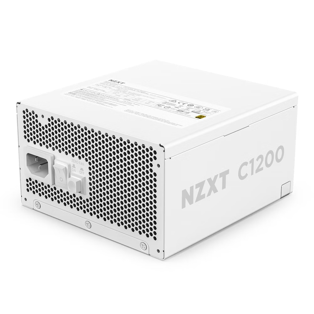 NZXT C850 Gold ATX 3.1 850W/ 1000W / 1200W 80Plus Gold 金牌全模组主机电源(10年保) - White 白色