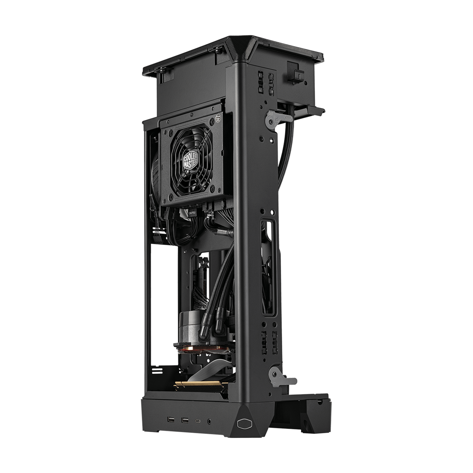 Cooler Master NCORE 100 MAX Mini-ITX Case 机箱深灰/ 铜包含120mm水冷&amp; 850w 金牌SFX 主机电源