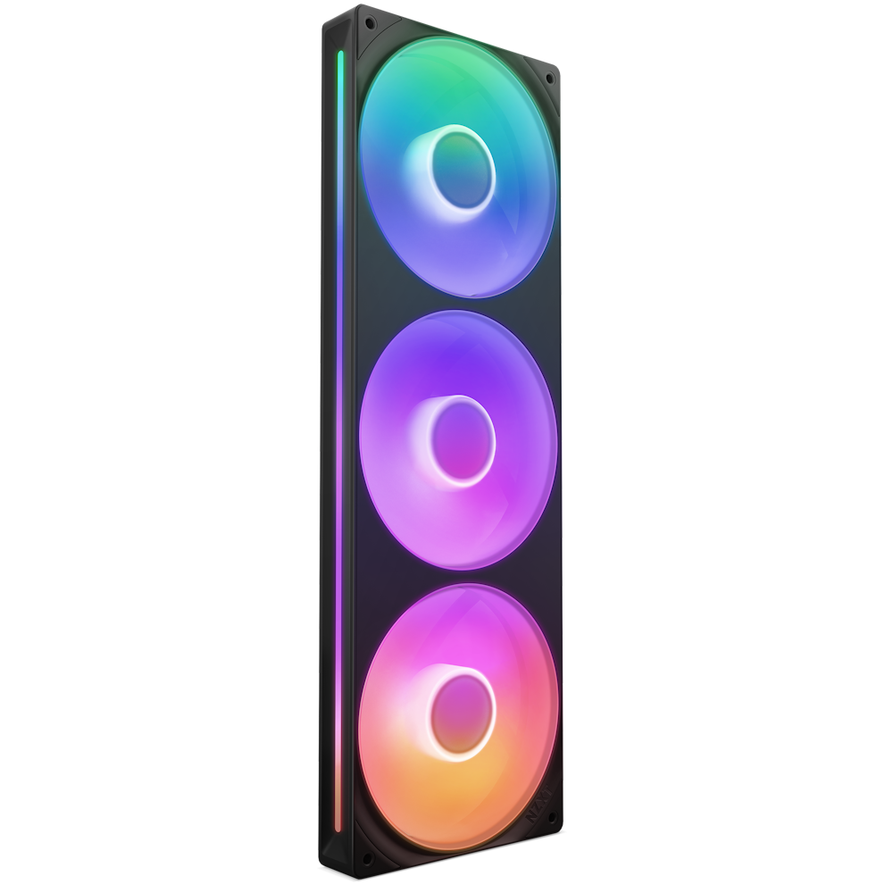 NZXT F360 RGB CORE 120mm 风扇- 黑色Black / 白色White 