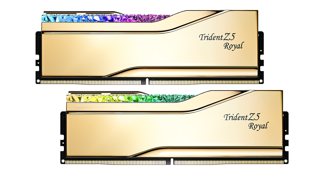 G.Skill Trident Z Royal Gold DDR5 6400MHz 32GB (16GB x 2) Intel (F5-6400J3039G16GX2-TR5G)