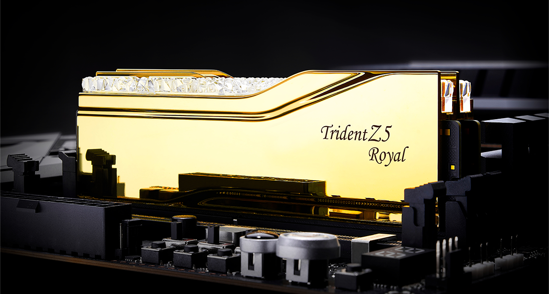 G.Skill Trident Z Royal Gold DDR5 6400MHz 32GB (16GB x 2) Intel (F5-6400J3039G16GX2-TR5G)