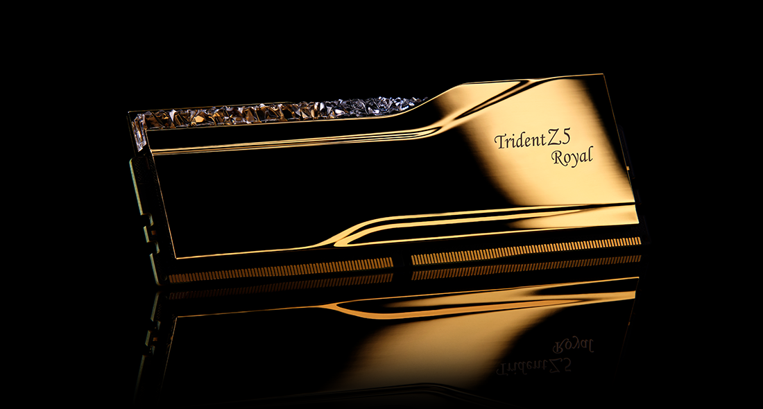 G.Skill Trident Z Royal Gold DDR5 6400MHz 32GB (16GB x 2) Intel (F5-6400J3039G16GX2-TR5G)