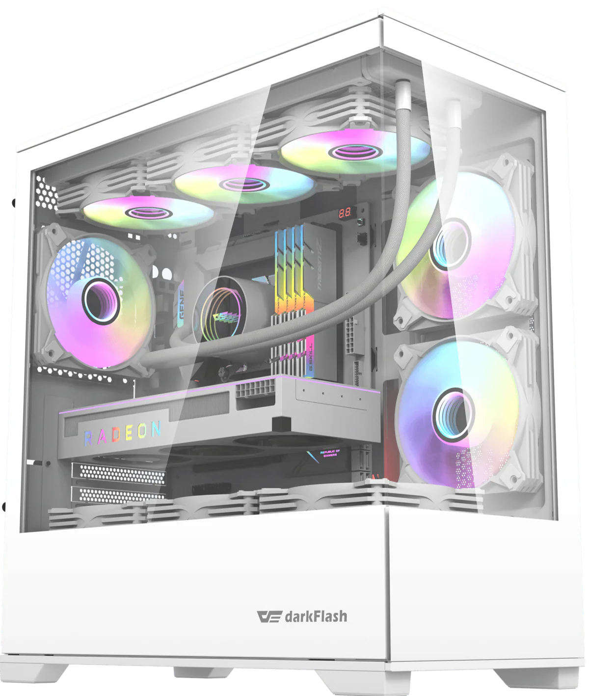 Darkflash DK415P Micro-ATX 机箱- White 白色