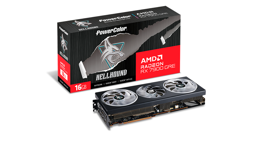 PowerColor Hellhound GRE AMD Radeon RX 7900 顯示卡 16GB GDDR6