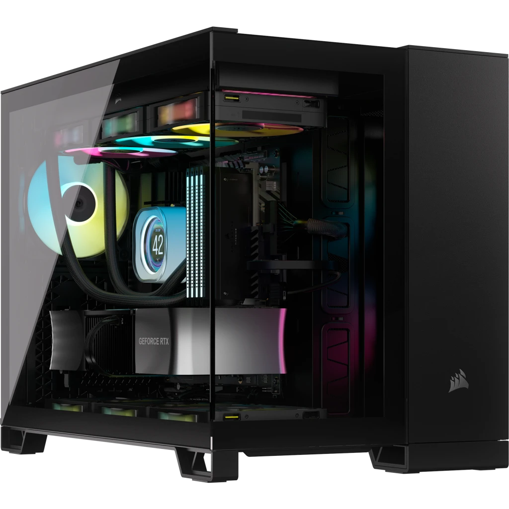 CORSAIR iCUE LINK 2500X RGB MATX 中塔機箱 強化玻璃 Dual Chamber