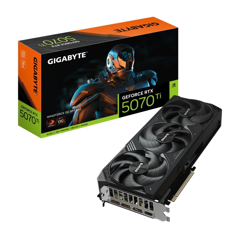 GIGABYTE 技喜 GeForce RTX 5070 Ti 16GB WINDFORCE OC SFF 顯示卡