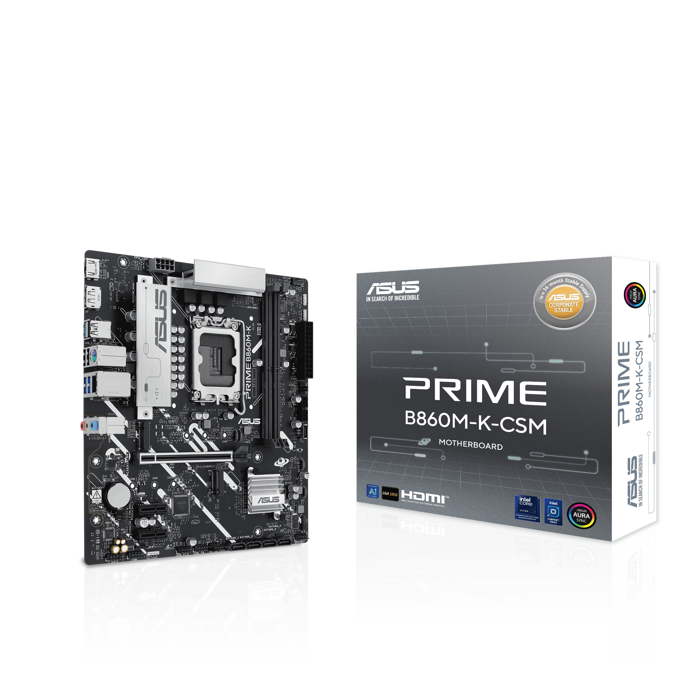 ASUS 华硕PRIME B860M-K-CSM MATX 主机板