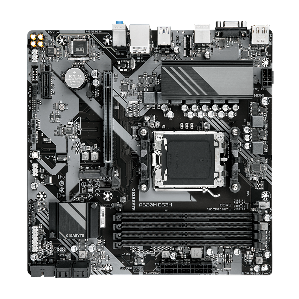 GIGABYTE 技嘉 A620M DS3H Micro-ATX 主機板 (DDR5)