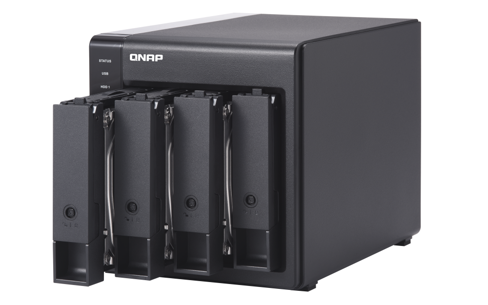 QNAP TR-004 4-bay USB 3.2 Gen 1 RAID 磁碟阵列外接盒储存外接盒DAS 