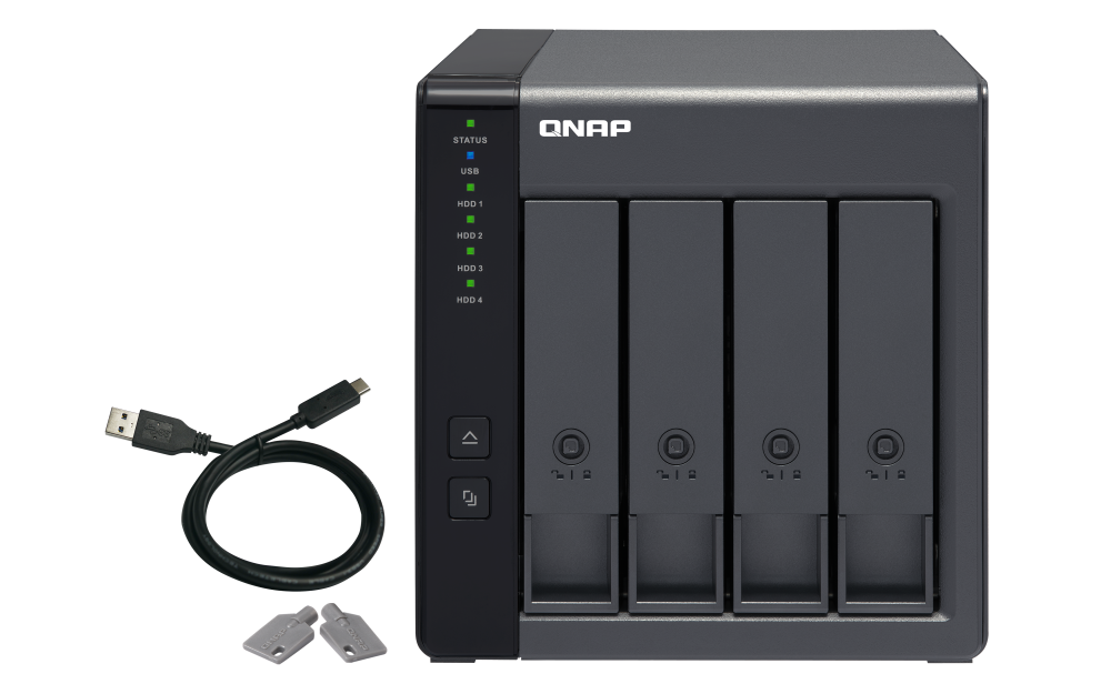 QNAP TR-004 4-bay USB 3.2 Gen 1 RAID 磁碟陣列外接盒 儲存外接盒 DAS