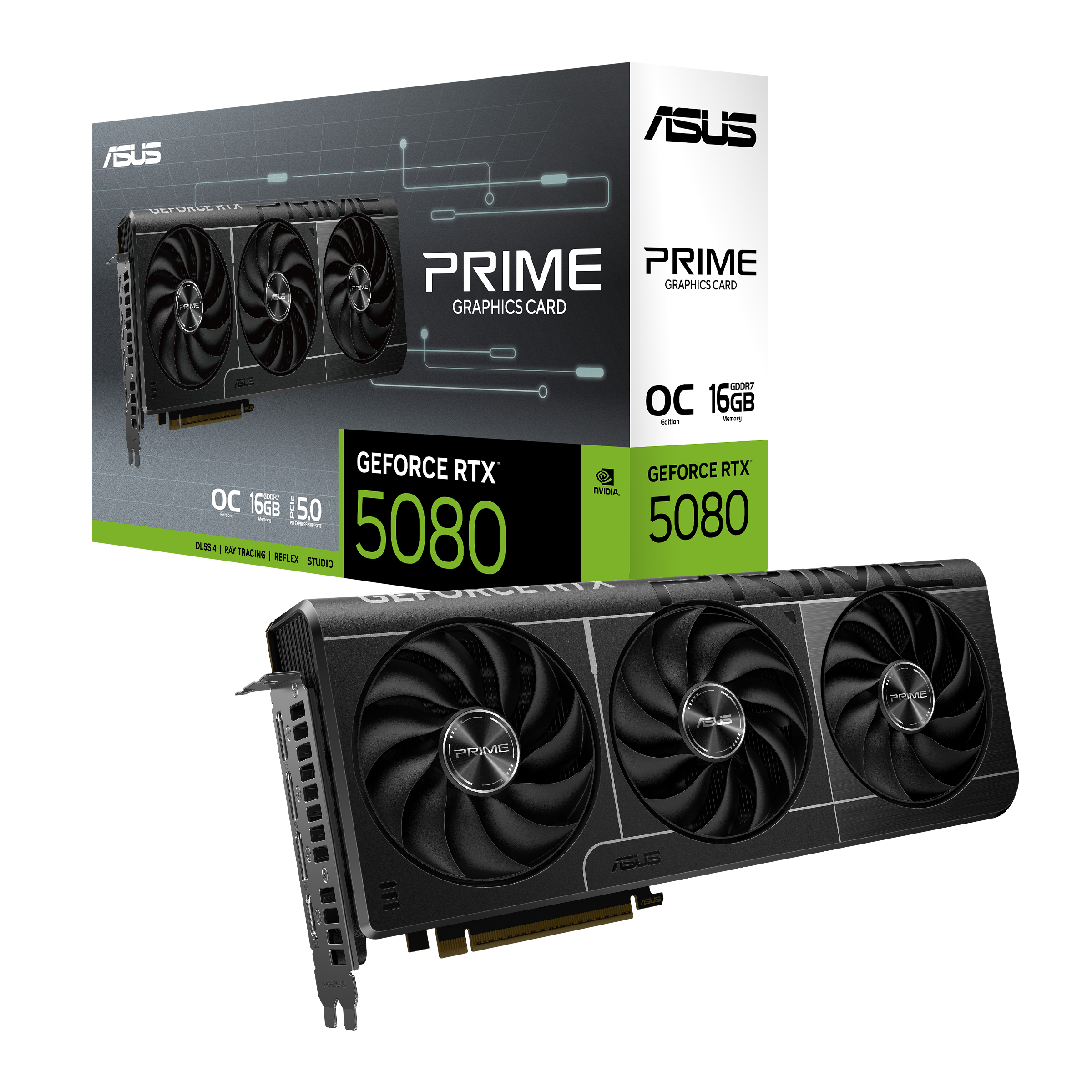 ASUS 华硕PRIME GeForce RTX 5080 16GB GDDR7 OC 显示卡