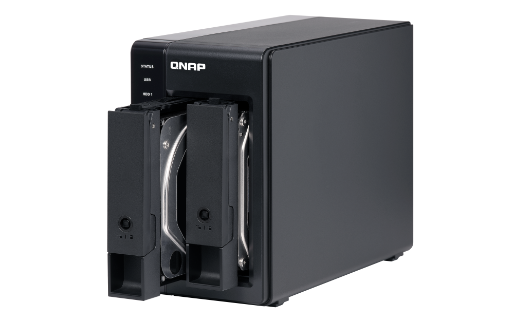 QNAP  TR-002 2-bay USB 3.2 Gen 2 RAID 磁碟陣列外接盒 儲存外接盒 DAS