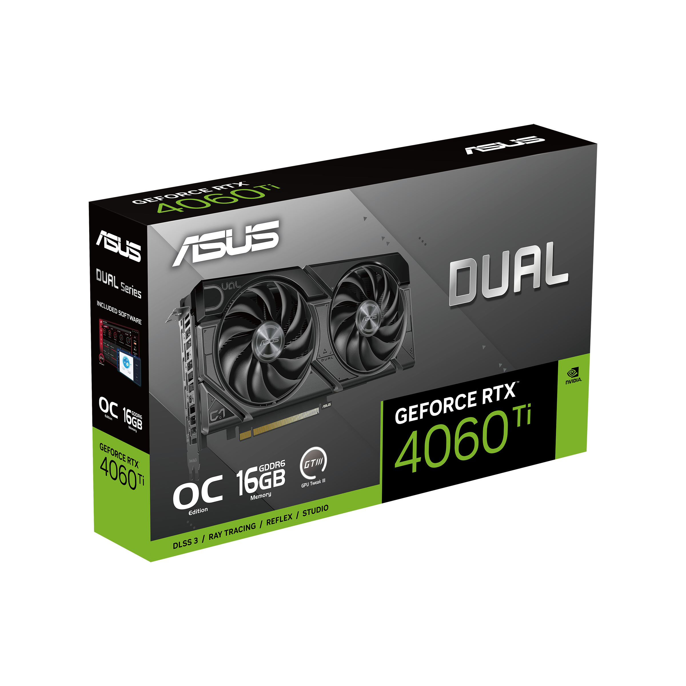 ASUS 華碩 Dual GeForce RTX 4060 Ti OC Edition 16GB GDDR6 EVO 顯示卡